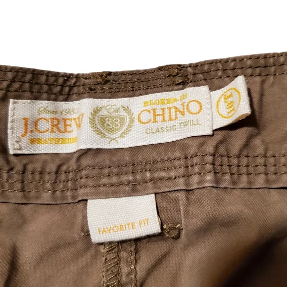 J.Crew Chino Cargo Pants Khaki Tan Size 10T Tall Women’s Like New 100% Cotton - Picture 4 of 10